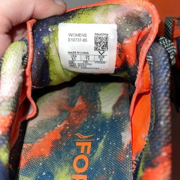 Orange Saucony athletic shoes - Picture 8 of 8